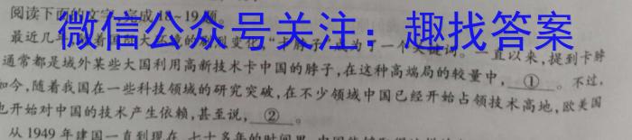 陕西省礼泉县2023年初中学业水平考试模拟试题（三）语文