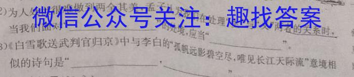 安徽省2022-2023学年度八年级第二学期期末质量检测试题（23-CZ226b）语文