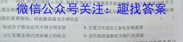 2023年陕西省初中学业水平考试信心提升卷（A）历史