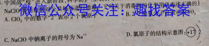江西省2023年初中学业水平考试适应性试卷（三）化学