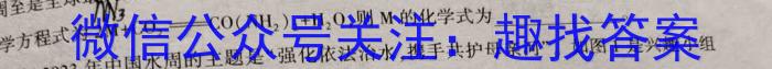 九师联盟2022—2023学年高二下学期6月摸底考试（L）化学