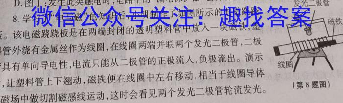 安徽省毫州市涡阳县2022-2023学年度八年级第二学期期末质量检测.物理