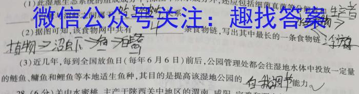 安徽省2024年九年级无标题试卷（4.7）数学