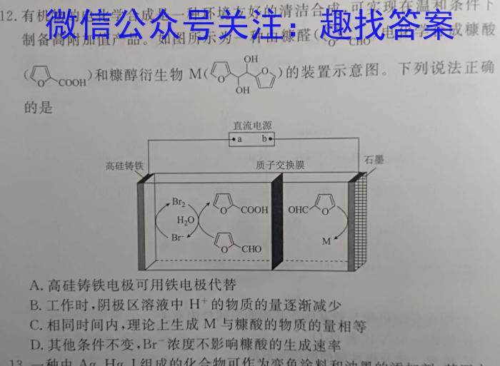 1号卷·2023年A10联盟高二年级(2021级)下学期6月学情调研考试化学