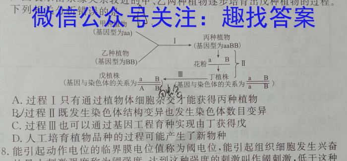 衡中同卷 2022-2023学年度下学期高三年级一模考试化学