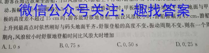 九师联盟2022-2023学年高三5月高考仿真模拟XG物理.