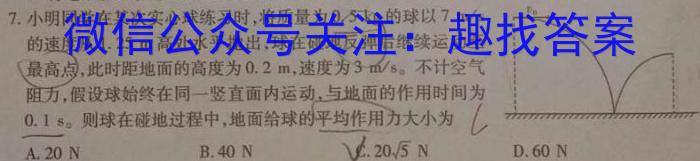 文博志鸿 2023年河北省初中毕业生升学文化课模拟考试(押题卷)物理.