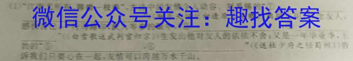 2023年陕西省九年级临考冲刺卷（A）语文