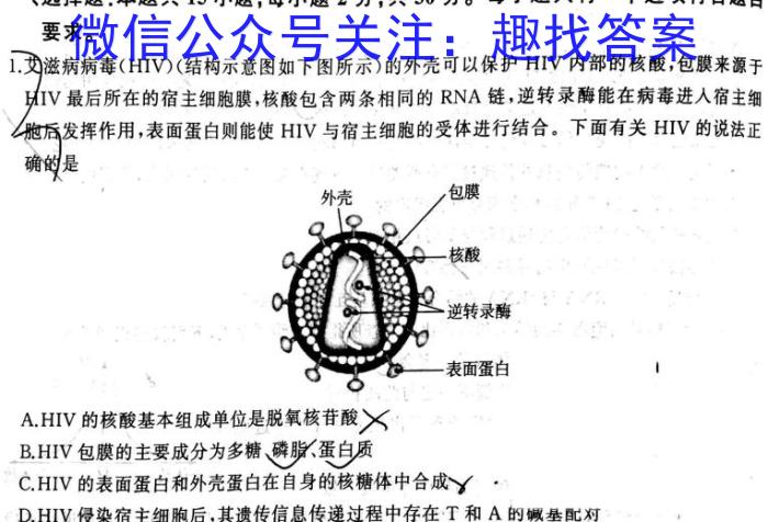 安徽省2023届九年级下学期教学评价三数学