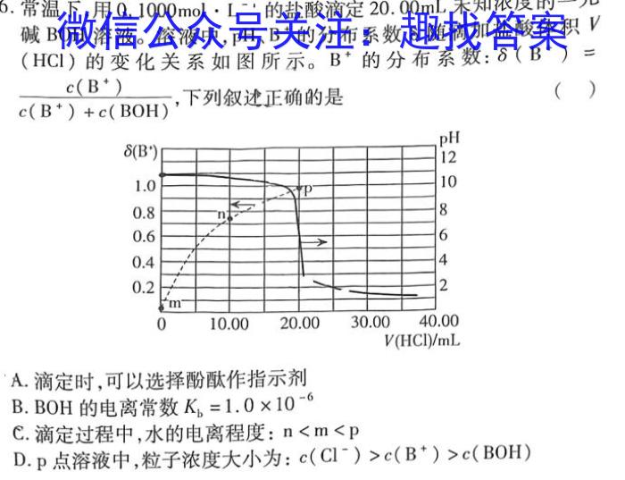 安徽省2023年中考导航总复习三轮模拟（一）化学