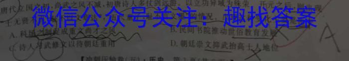 陕西省2022-2023高一期末考试质量监测(23-523A)历史