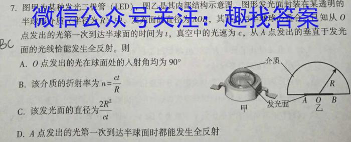 2023年金安高三年级适应性考试卷(23-485C)q物理