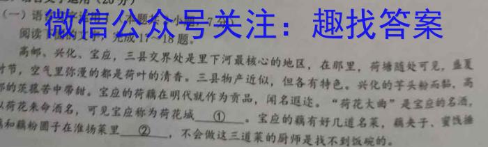 [启光教育]张家口市2022-2023学年度高二年级第二学期期末考试语文