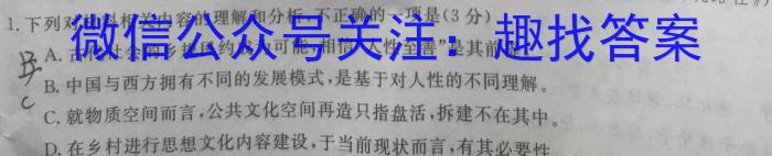 安徽省合肥市第八中学2023届高三最后一卷语文
