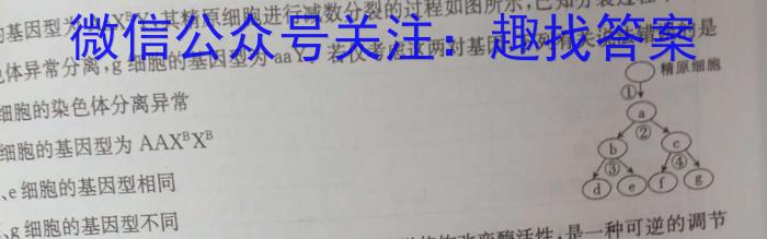 山东省2022-2023学年第二学期高二年级教学质量检测生物