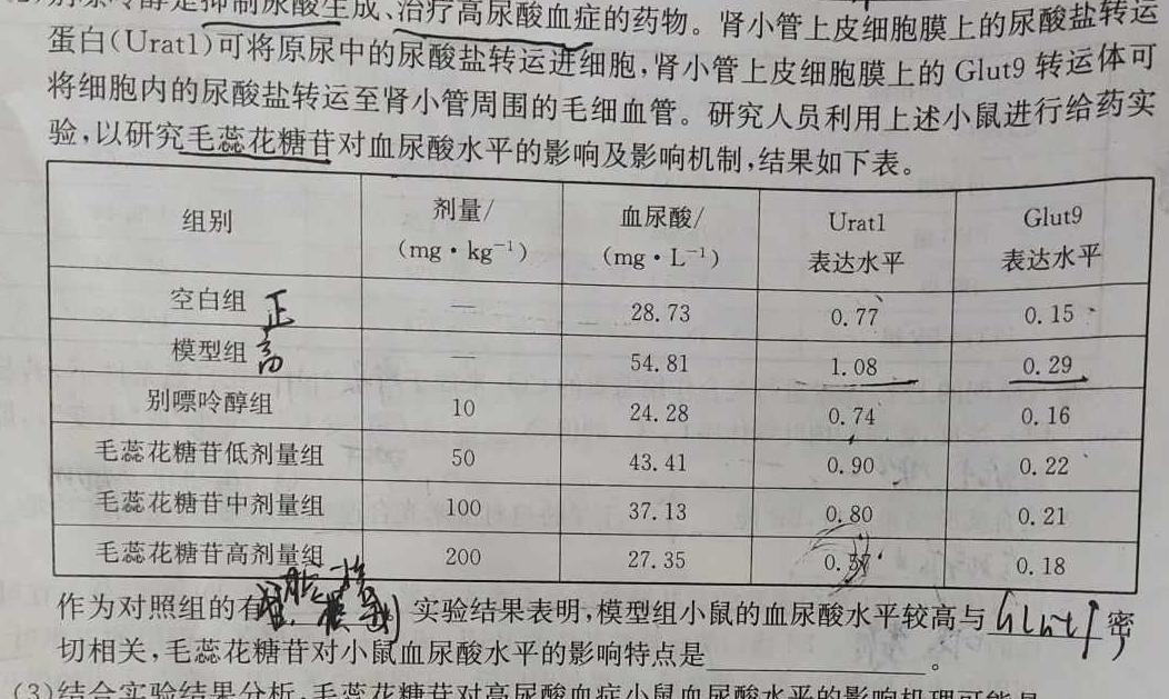 学林教育 2023年陕西省初中学业水平考试·临考冲刺卷(E)生物