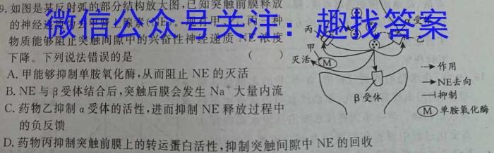 天一文化海南省2023-2024学年高二年级学业水平诊断(一)数学