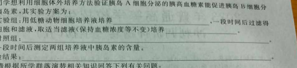 衡水金卷先享题2023-2024高三一轮周测卷3数学考试
