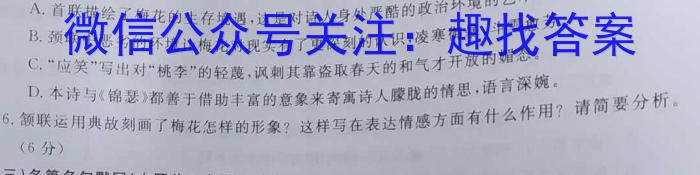 2023年陕西大联考高三年级5月联考（▶◀）语文