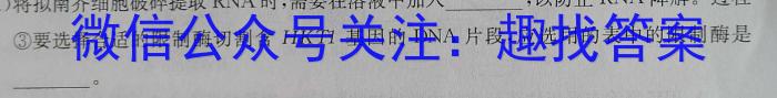 云南师大附中(云南省)2023届高考适应性月考卷(白白黑白黑白白白)(十)生物