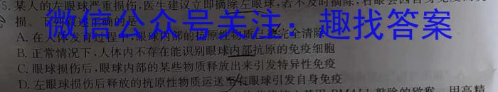 2024年湖南省普通高中学业水平选择性考试冲刺压轴卷(二)2数学