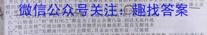 2023届陕西省第十次模拟考试数学