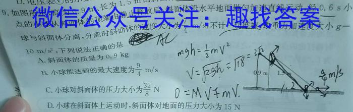 三重教育2023年高三年级5月联考（全国卷）物理`