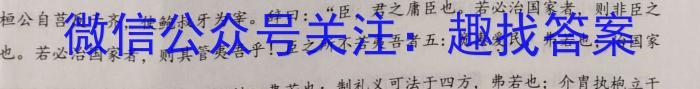 2023年湖南省普通高中学业水平合格性考试高一仿真试卷(专家版六)语文