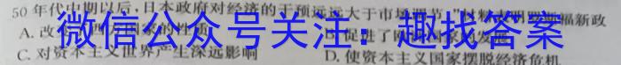 2023届西北师大附中高三模拟考试(2023年5月)历史
