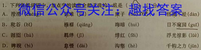 安徽省合肥市庐江县2022/2023学年度七年级第二学期期末教学质量抽测语文