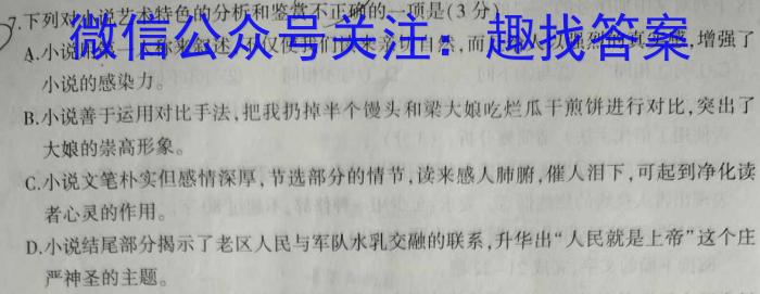 九师联盟 2022-2023学年江西省高一5月联考语文