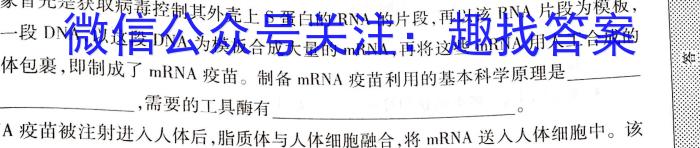 文博志鸿 2023年河北省初中毕业生升学文化课模拟考试(状元卷二)数学