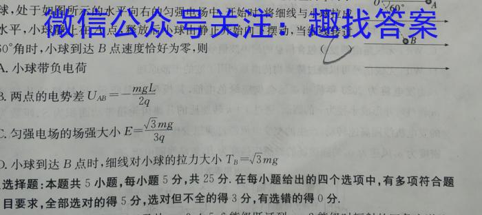 2023年安徽省初中学业水平模拟考试（5月）l物理