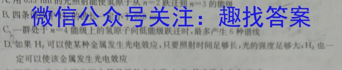 榆林市2022~2023学年度高二年级第二学期普通高中过程性评价质量检测物理`