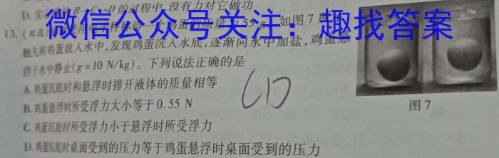 衡水金卷先享题2023-2024年高三一轮周测卷5q物理