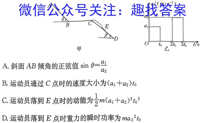 2023年普通高等学校全国统一模拟招生考试 高三新未来5月联考.物理