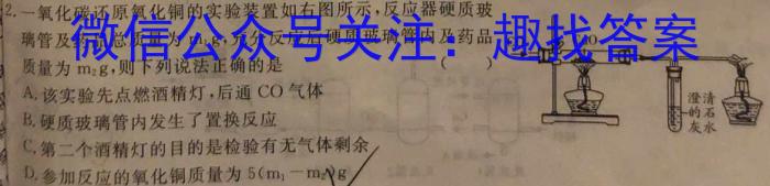 2023年山西省中考信息冲刺卷·压轴与预测(二)化学