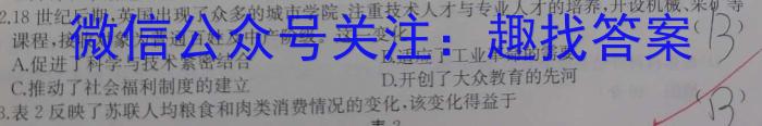 中考模拟压轴系列 2023年河北省中考适应性模拟检测(夺冠一)历史