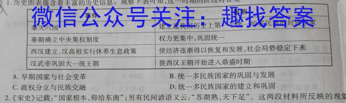2022-2023学年湖北省高二试卷5月联考(23-455B)历史
