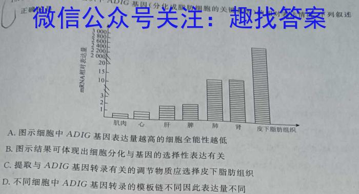 安徽省2023年名校之约大联考·中考导向压轴信息卷(5月)生物