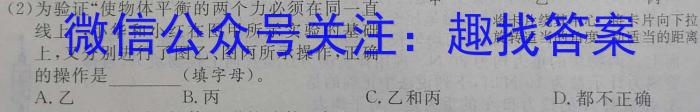 2023年普通高等学校招生伯乐马押题考试(二)物理.