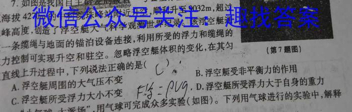 云南师大附中(师范大学附属中学)2023届高考适应性月考卷(十).物理