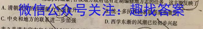 山西省2023届九年级考前适应性评估（三）（8LR）历史