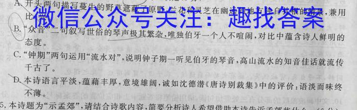 2024~2023学年度高一年级6月月考(231746D)语文