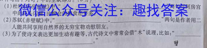 2023-2024衡水金卷先享题高三一轮复习周测卷/语文3文言文阅读3语文