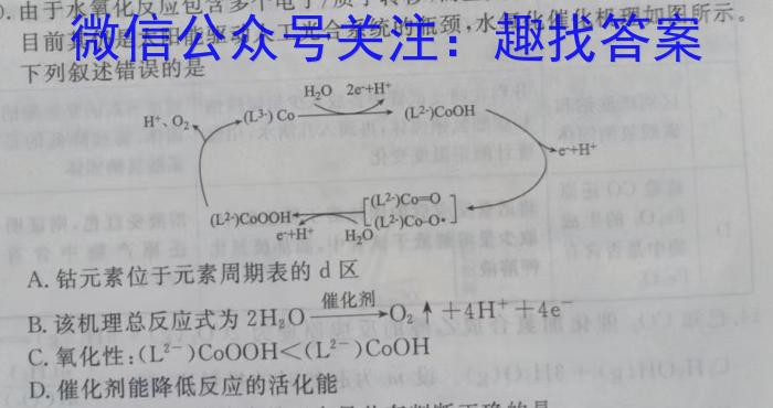 2023年安徽省初中学业水平考试冲刺试卷（一）化学