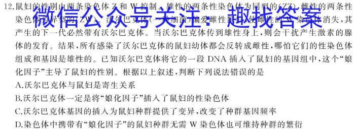 荟聚名师智育英才 2024年普通高等学校招生全国统一考试模拟试题·冲刺卷(一)1数学