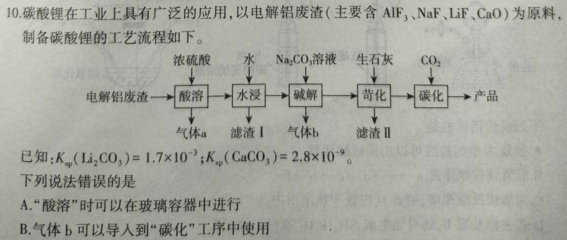 河北省2023年最新中考模拟示范卷 HEB(六)化学