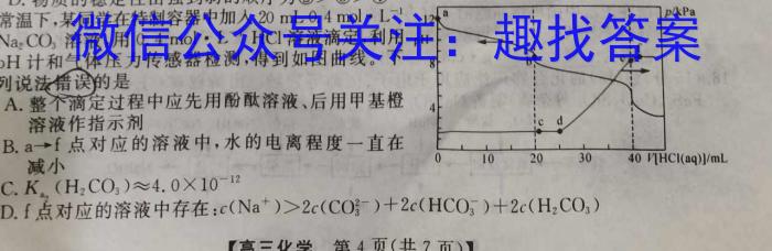 2024-2023学年陇南市九年级联考模拟卷(二)2化学
