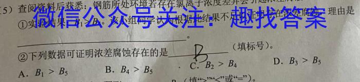 楚雄州2024~2023学年下学期高二年级月考(23-473B)化学